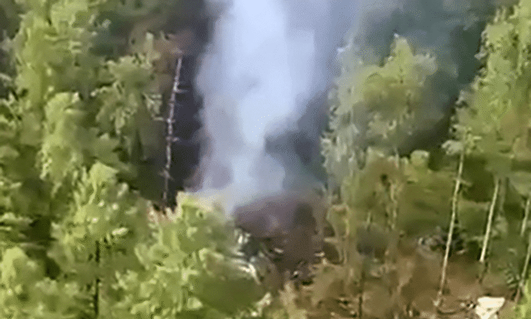 A passenger plane with 49 people on board crashed in Russia’s far eastern Amur region on Thursday, officials reported.